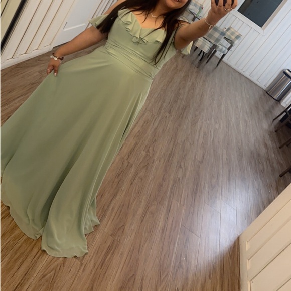 Sage Green Bridesmaid Dress - Picture 1 of 3